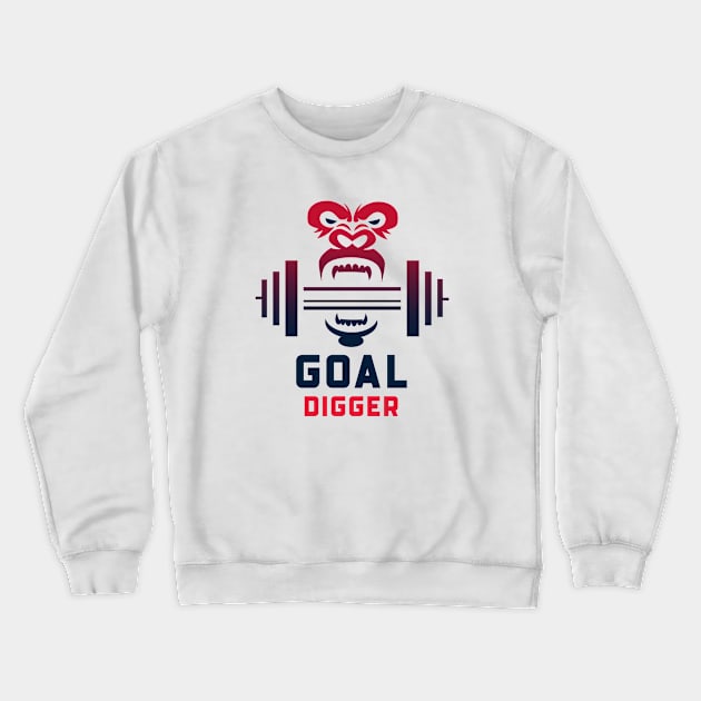 GYM Goal Digger Tee Crewneck Sweatshirt by 7thEssentials